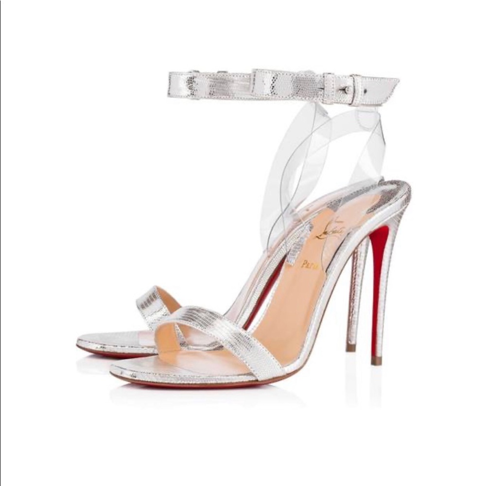 Christian Loubiton Jonatina Metallic PVC Strap